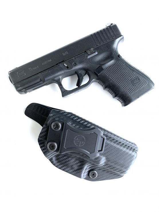 GLOCK 19/23/32/45 SİYAH KARBON FİBER GÖRÜNÜMLÜ İÇ TAŞIMA - Görsel 3
